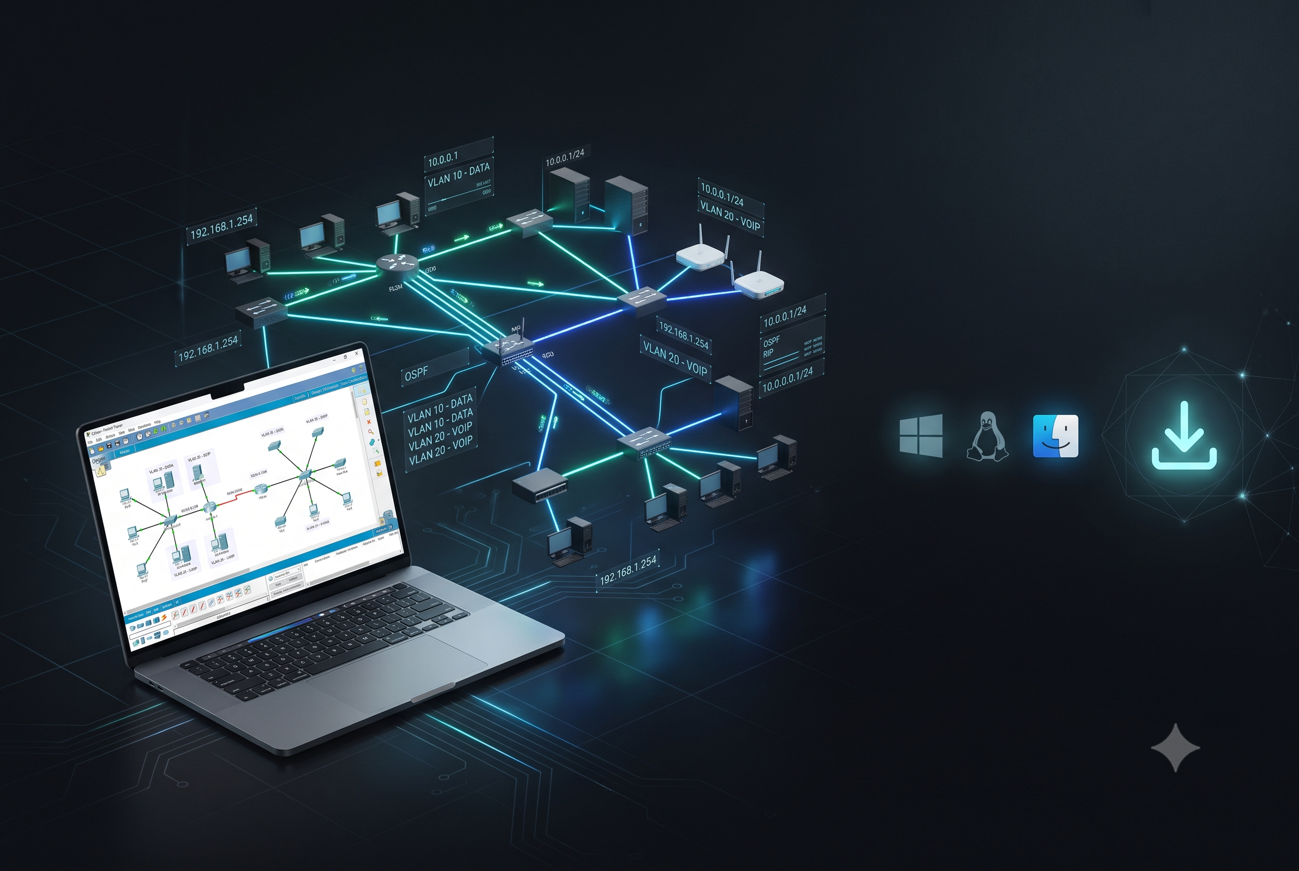 Cisco Packet Tracer - Download & Installation Guide (Windows, macOS, Ubuntu)